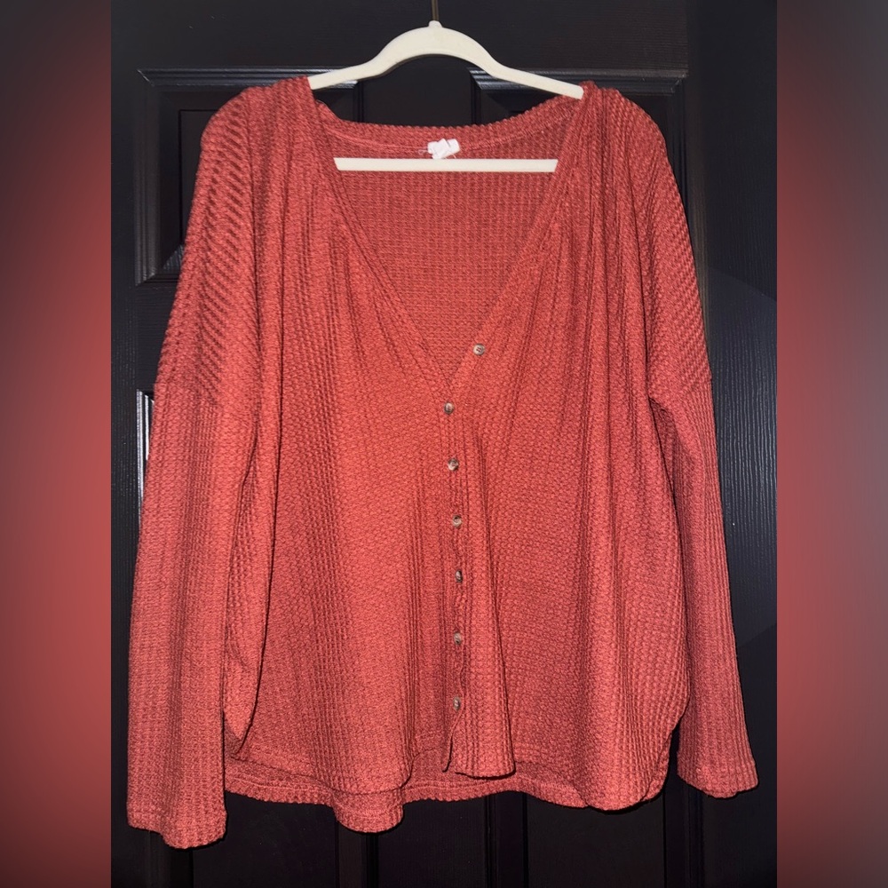 Vici maroon cardigan - large